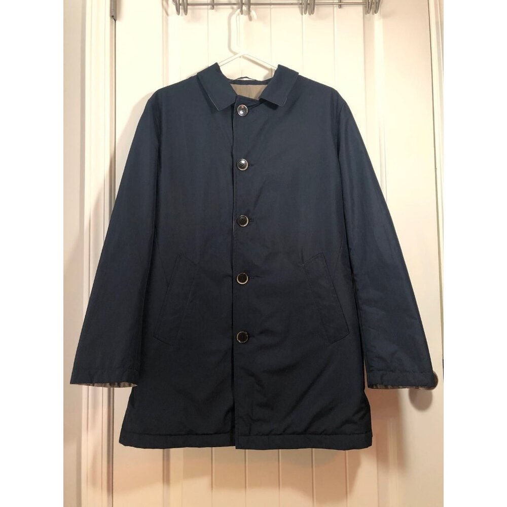 Men’s Peter Millar Reversible Top Coat - Navy / Tan